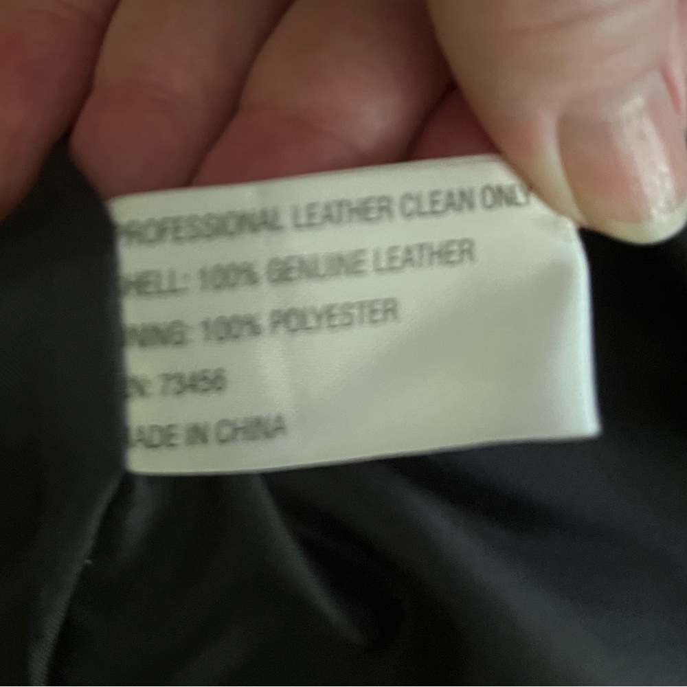 Marc Mattie Ladies Black Leather Jacket Size XL - Picture 3 of 4